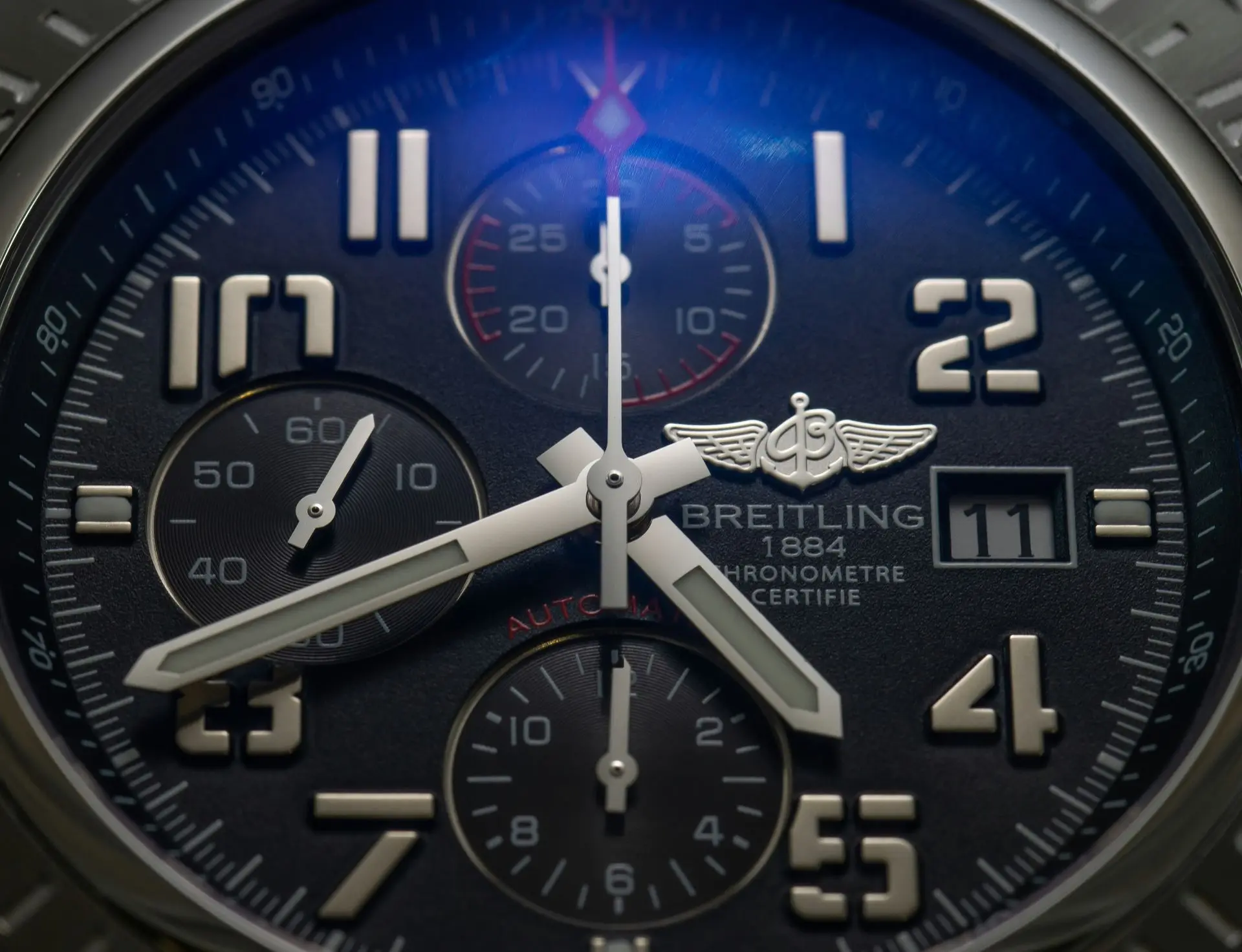 Breitling Certified Chronometer Watch Tested for Precision and Reliability Breitling certified chronometer watch dial showcasing precision accuracy standards