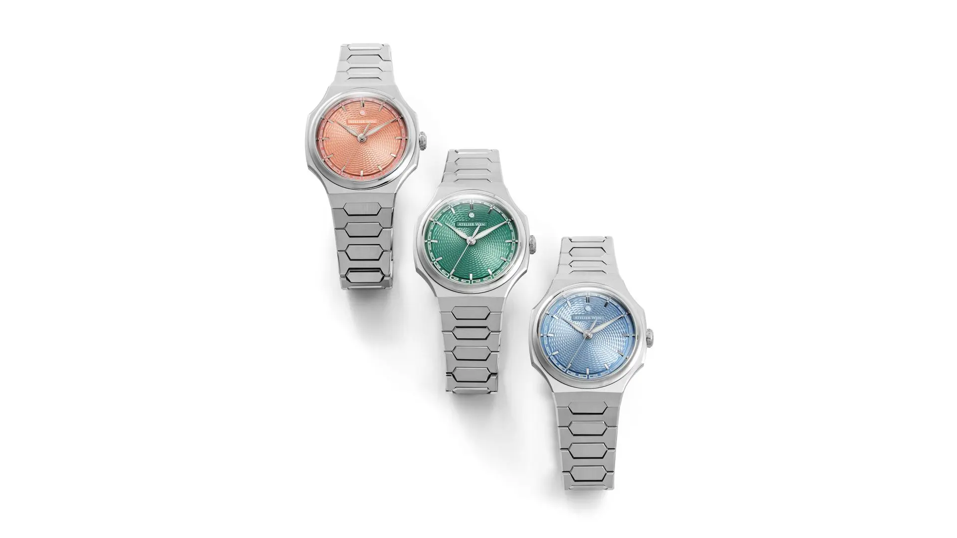 Atelier Wen Perception V3 Collection Overview Atelier Wen Perception V3 collection featuring Xiá salmon, Yún bamboo green, and Piāo ice blue variants