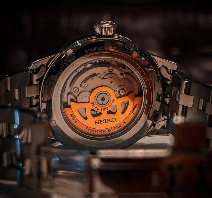 Seiko automatic watch movement showcasing Japanese engineering and Asian watchmaking innovation