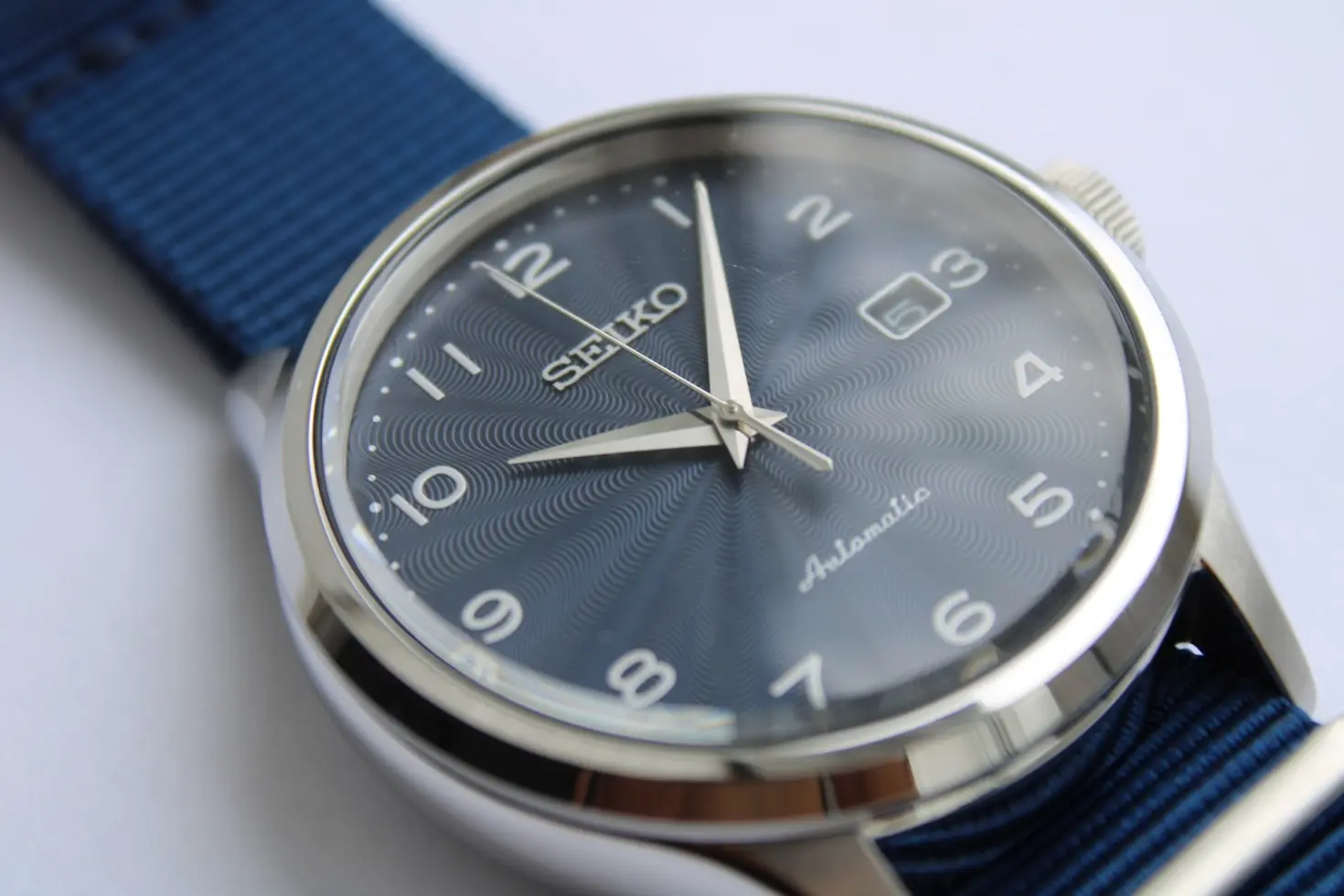 Seiko watch with simple and recognizable wordmark