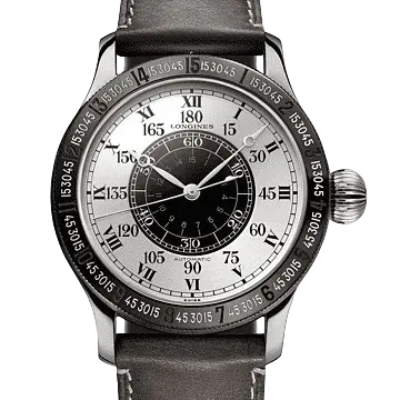 Longines Lindbergh Hour Angle Watch for Aviation Navigation Longines Lindbergh Hour Angle aviation watch with navigation bezel