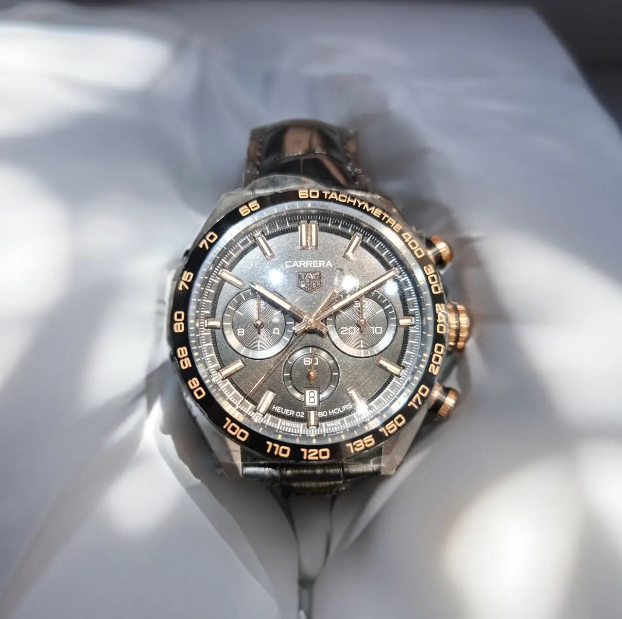 TAG Heuer Carrera Chronograph Watch TAG Heuer Carrera chronograph watch with tachymeter scale