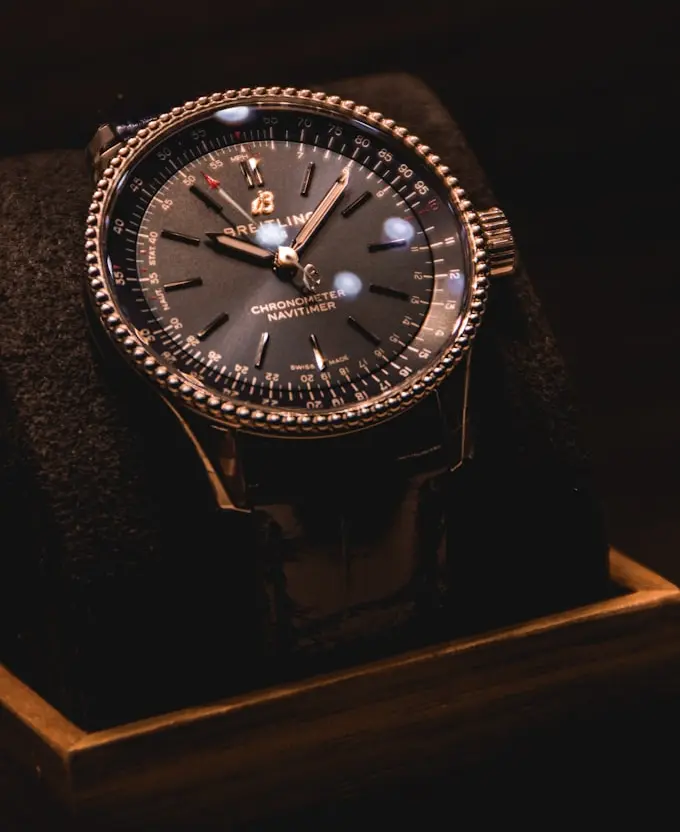 Breitling Navitimer chronograph watch with slide rule bezel